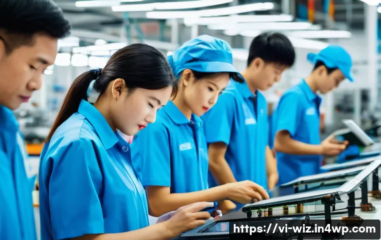 온쇼어링 비즈니스의 비즈니스 환경 변화 - **Prompt 1: Modern Vietnamese Manufacturing and Quality Control**
"A vibrant, brightly lit facto...