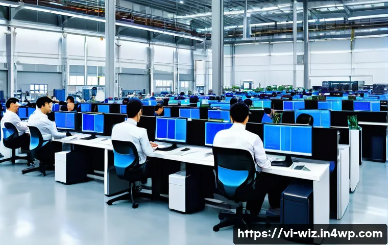 온쇼어링 비즈니스의 KPI 설정 방법 - A modern Vietnamese manufacturing facility focused on onshoring operations, showing diverse employee...