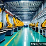 Home 18 온쇼어링 비즈니스의 운영 최적화 기법 - A modern Vietnamese factory interior showcasing an advanced onshoring production line with local wor...
